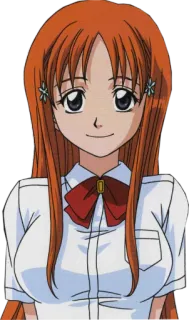🙂 Orihime Inoue Bleach anime, character, orihime inoue, bleach, female telegram sticker