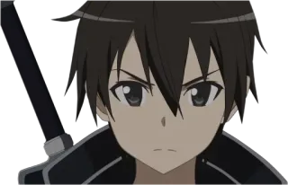 ⚔ Kirito Sword Art Online anime, sword, character, kirito telegram sticker