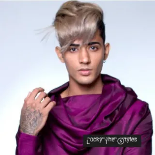 💜 Lucky the styles persona, retrato, celebridad, estilo, moda whatsapp sticker
