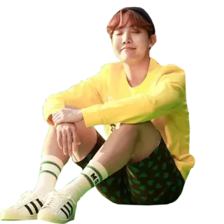 😇 J-Hope J-Hope, BTS, K-Pop, Idol, Coreano, Cantante, Rapper, Ballerino whatsapp sticker