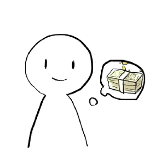〰 argent, rêve, richesse, finance, cash, économie telegram sticker