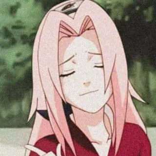 😉 Sakura Haruno Naruto Sakura, Naruto, Anime, Manga, Sad, Character telegram sticker
