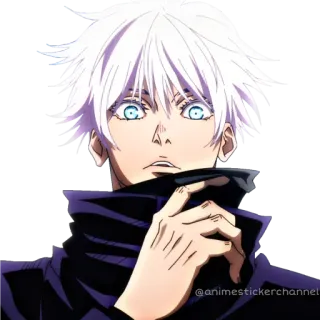 👀 Gojo @animestickerchannel Anime, Sticker, Gojo, Exorciste, Personnage, Manga telegram sticker