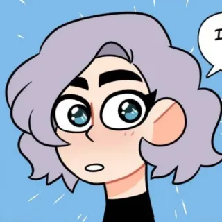 ☁️ cartone animato, fumetto, anime, donna, illustrazione telegram sticker