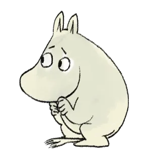 😰 Moomin Dibujos animados, Moomin, Personaje, Lindo, Moominvalley telegram sticker