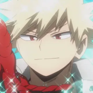 🎭 Katsuki Bakugo My Hero Academia Anime, My Hero Academia, Katsuki Bakugo, Manga, Ledakan, Pahlawan, Pelajar telegram sticker