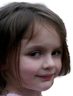 😏 child, girl, meme, skeptical, funny telegram sticker
