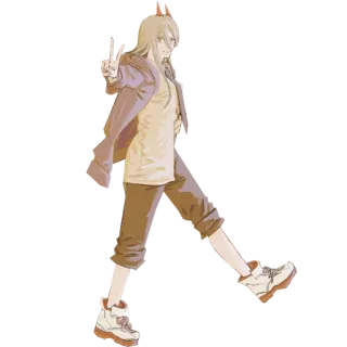 ✌️ Power Chainsaw Man anime, chainsaw man, power, cartoon, character, sticker telegram sticker