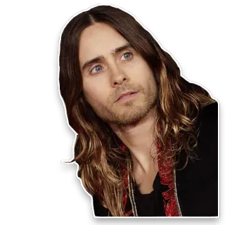 😔 Jared Leto actor, musician, Jared Leto, celebrity telegram sticker