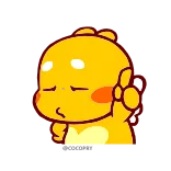 🙅‍♂️ doigt d'honneur, offensant, geste, dessin animé, jaune, personnage telegram sticker