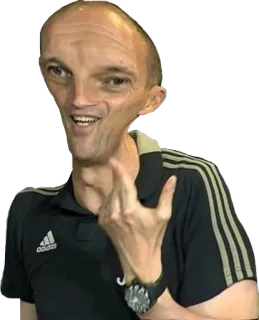 👽 offensive gesture, man, weird, funny, internet meme telegram sticker