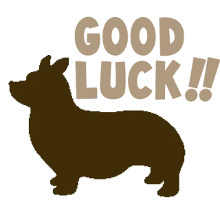 🙏 dog, corgi, animal, pet, brown, silhouette telegram sticker