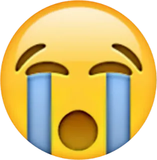 😭 эмодзи, плач, грустный, лицо, эмоциональный, слезы telegram sticker