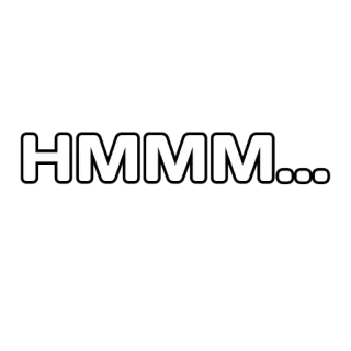 😎 HMMM... penser, réflexion, questionnement, doute, considération whatsapp sticker