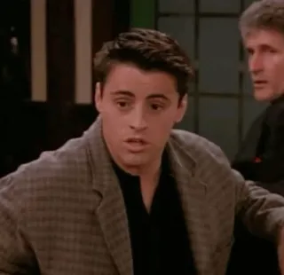😐 Joey Tribbiani Friends Joey, Przyjaciele, serial TV, postać, Matt LeBlanc, lata 90 telegram sticker