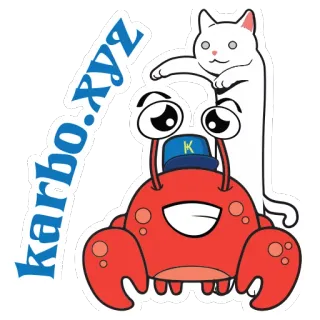 🐱 karbo.xyz mèo, cua, nhãn dán, phim hoạt hình, trang web, động vật telegram sticker