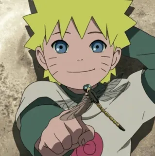 💛 Naruto Наруто, Аниме, Стрекоза, Мультфильм, Узумаки, Персонаж telegram sticker