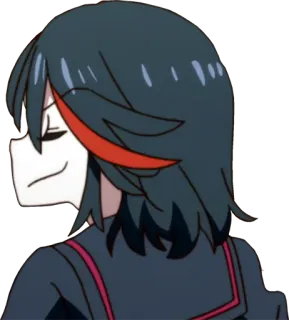 😏 Ryuko Matoi Kill la Kill Anime, Personaggio, Kill la Kill, Ryuko Matoi, Manga whatsapp sticker