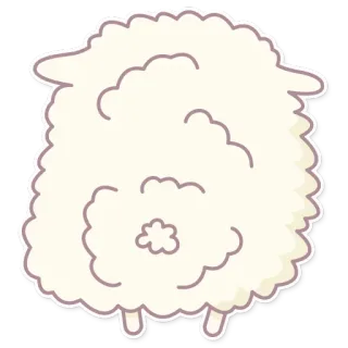 Cute Sheep telegram stickers