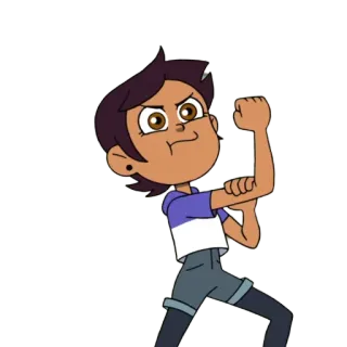 💪 Luz Noceda The Owl House Dibujos animados, Personaje, Animado, Fuerte, Determinación telegram sticker