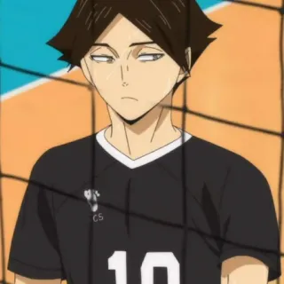 ✖️ Rintarou Suna Haikyuu!! Anime, Haikyuu, Rintarou Suna, Voleibol, Personaje whatsapp sticker