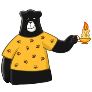 BlackBearKofi telegram stickers