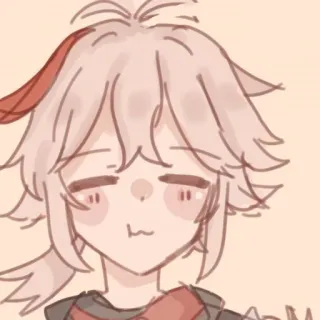 😌 Kaedehara Kazuha Genshin Impact 动漫, 电子游戏, 角色, 枫原万叶, 原神 telegram sticker