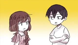 🤔 Anime, Cartone animato, Coppia, Relazione, Manga telegram sticker