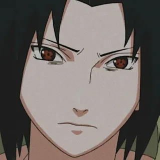 🎧 Sasuke Uchiha Naruto anime, manga, sasuke, uchiha, sharingan, serious telegram sticker