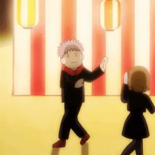 💥 Yuji Itadori Jujutsu Kaisen Anime, Jujutsu Kaisen, Yuji Itadori, Shonen, Karakter telegram sticker