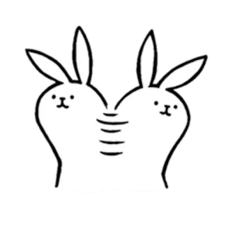 rabbit with really beautiful legs telegram stickers