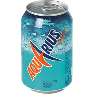 🤬 AQUARIUS 음료, 마실 것, 탄산, 캔 telegram sticker