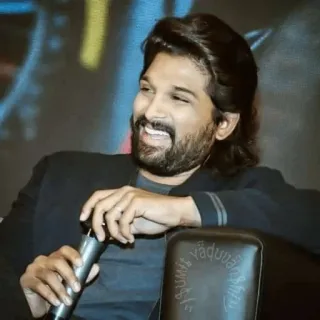 😁 Allu Arjun actor, indio, hombre, celebridad, retrato telegram sticker