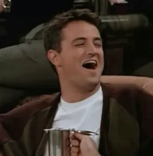 😂 Chandler Friends Przyjaciele, Chandler Bing, Serial TV, Sitcom, Komedia telegram sticker