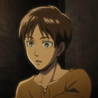🗡 Eren Yeager Attack on Titan Eren Jaeger, Anime, Attack on Titan, Mangá, Personagem whatsapp sticker