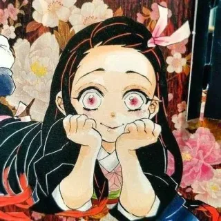 🌿 Nezuko Kamado Demon Slayer Anime, Manga, Demon Slayer, Nezuko, Süß, Cartoon whatsapp sticker