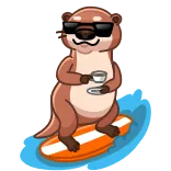 Hotter Otter telegram stickers