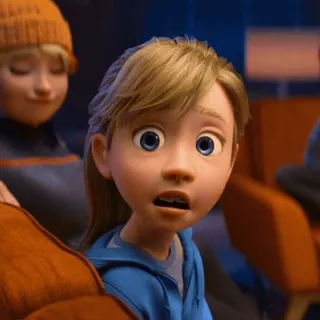 🫣 Riley Andersen Inside Out Riley Andersen, Inside Out, Disgust, Pixar, Disney, cartoon telegram sticker