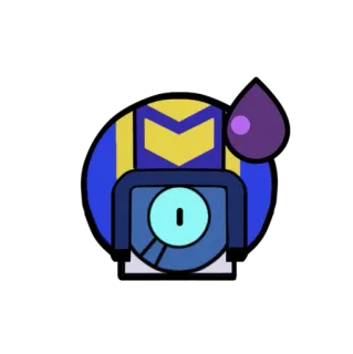 ❤️ R-T Brawl Stars robot, brawl stars, karakter, video game, emoji, stiker whatsapp sticker