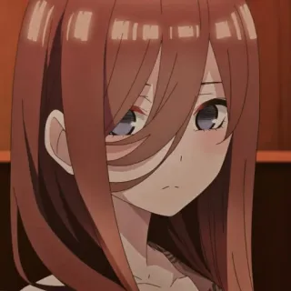 🔪 Miku Nakano The Quintessential Quintuplets Аниме, Мику Накано, Пять невест, Вайфу telegram sticker