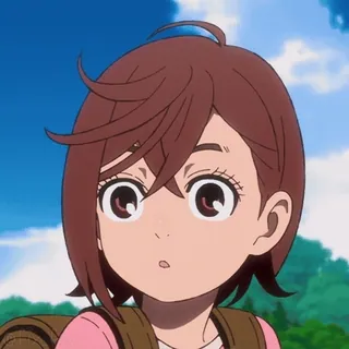 🙂‍↔️ Anime, Dziewczyna, Kreskówka, Postać, Portret, Słodkie, Plecak, Animacja telegram sticker