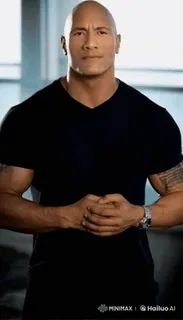 🤩 Dwayne Johnson ator, musculoso, celebridade, The Rock, fitness whatsapp sticker