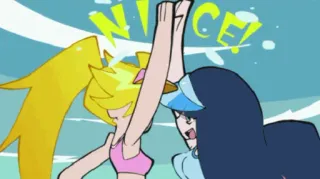 🙏 NICE! Anime, Desenho animado, Toca aqui, Celebração whatsapp sticker