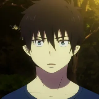 ☁️ Rin Okumura Blue Exorcist Anime, Charakter, Manga, Rin Okumura, Blue Exorcist telegram sticker