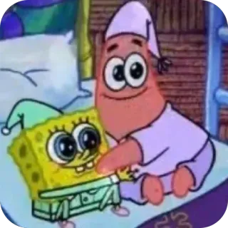 🫥 SpongeBob SquarePants and Patrick Star SpongeBob SquarePants whatsapp sticker