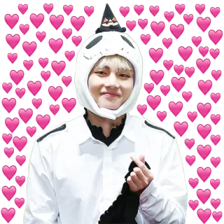 ❤️ 하트, 사랑, 귀여운, 사람, 인물사진 telegram sticker