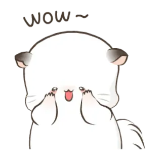 😧 animale, gatto, carino, divertente, adesivo, adorabile telegram sticker