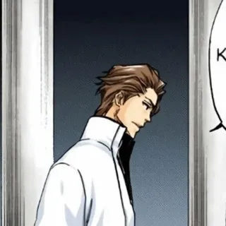 🧬 Sosuke Aizen Bleach 애니메이션, 만화, 캡틴, 악당 telegram sticker