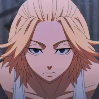 🎭 Manjiro Sano Tokyo Revengers anime, manga, character, fanart telegram sticker