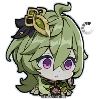⭐️ Collei Genshin Impact COGNOSPHERE collei, genshin impact, anime, video game character, cute, sticker, cartoon telegram sticker